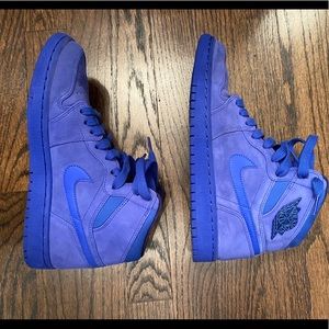 Blue suede air jordan